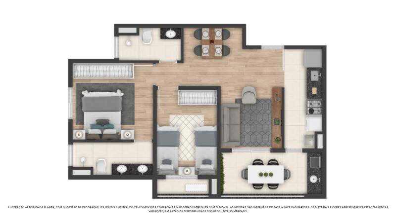 Apartamento, 2 quartos, 51 m² - Foto 10