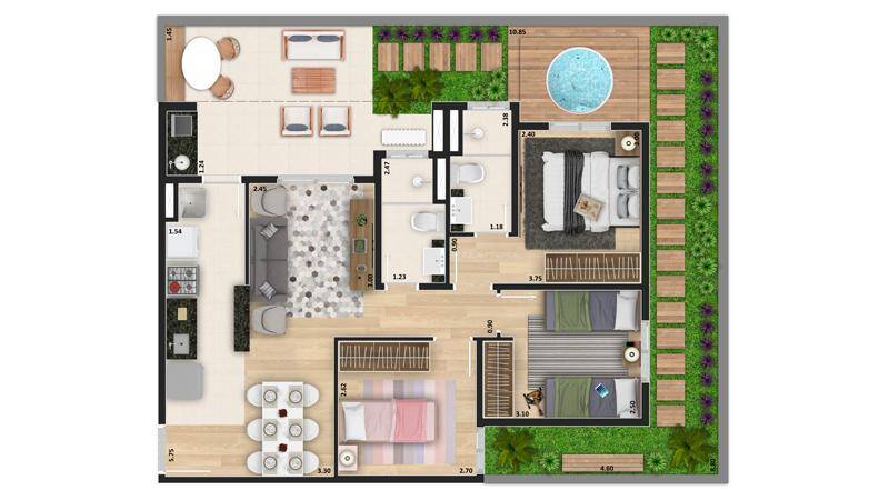 Apartamento, 2 quartos, 60 m² - Foto 7