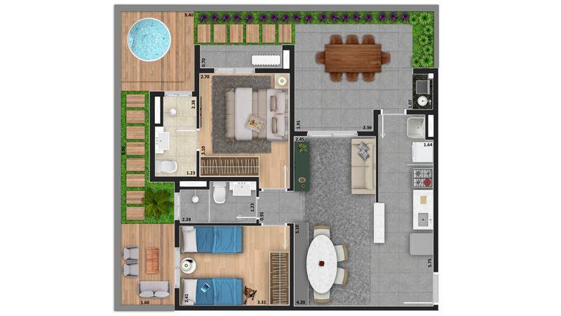 Apartamento, 2 quartos, 60 m² - Foto 13