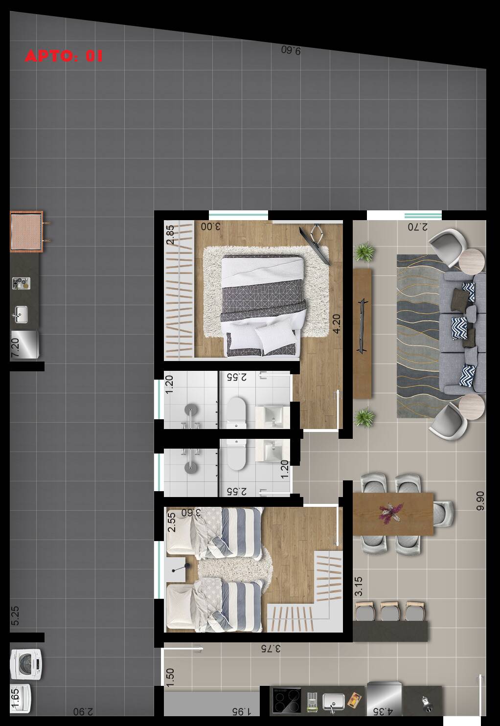 Apartamento, 2 quartos, 70 m² - Foto 20