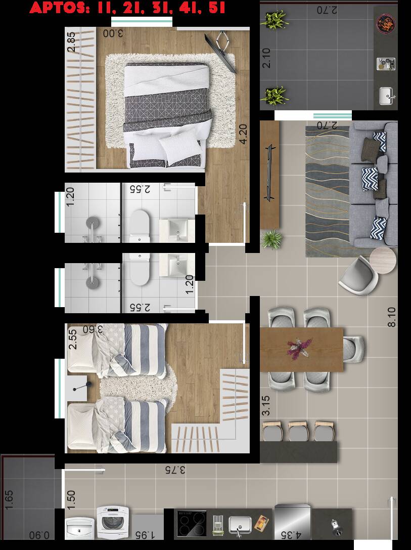 Apartamento, 2 quartos, 70 m² - Foto 22