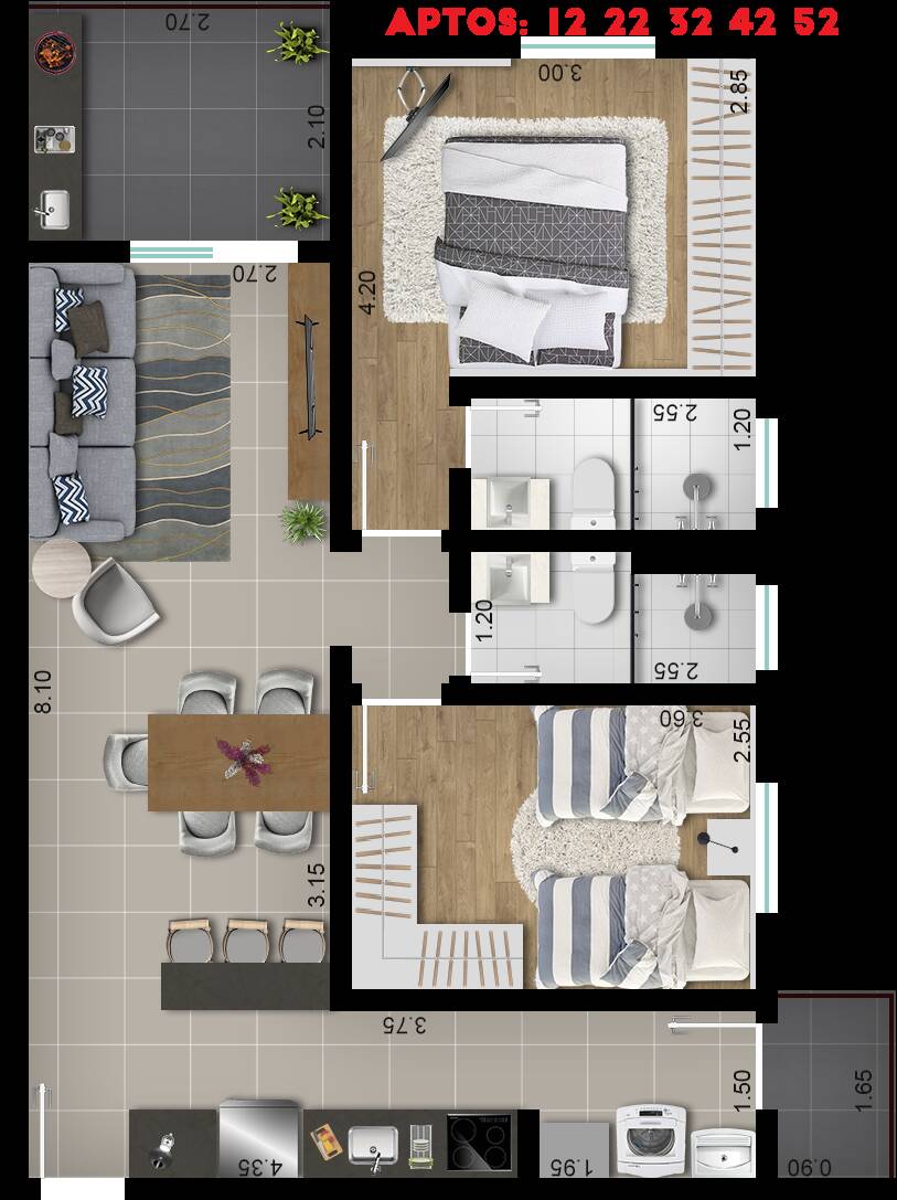 Apartamento, 2 quartos, 70 m² - Foto 23