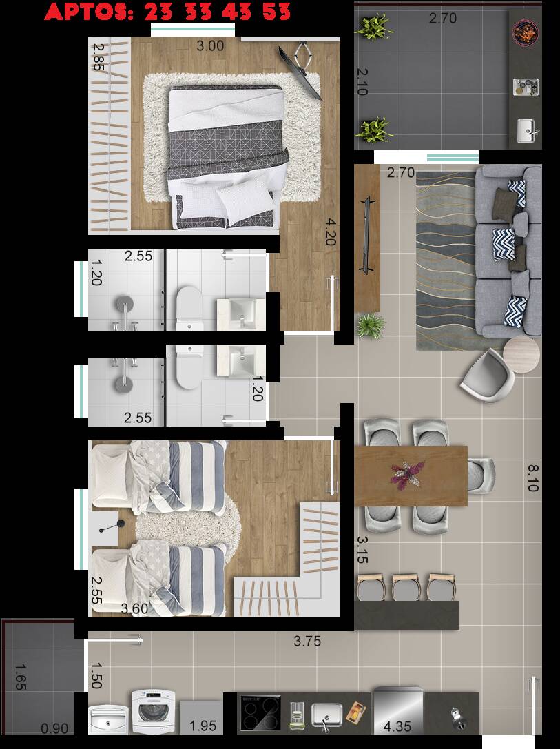 Apartamento, 2 quartos, 70 m² - Foto 24