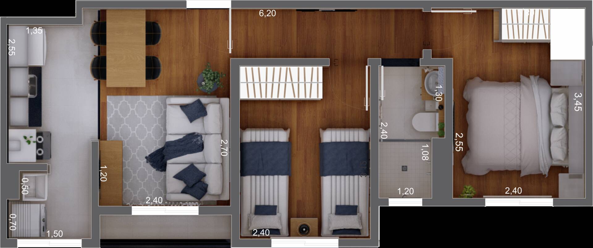 Apartamento, 2 quartos, 50 m² - Foto 13