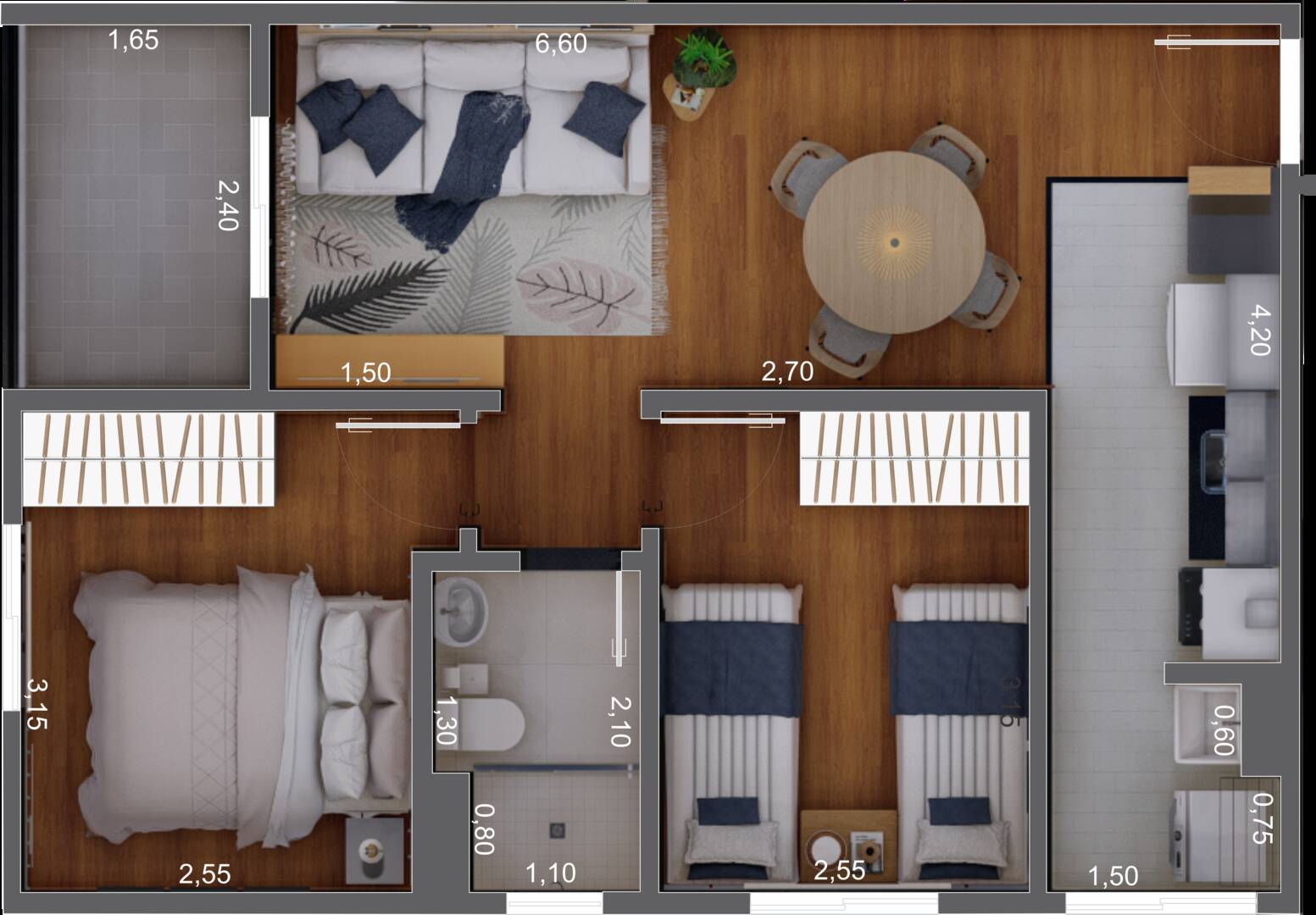 Apartamento, 2 quartos, 50 m² - Foto 14