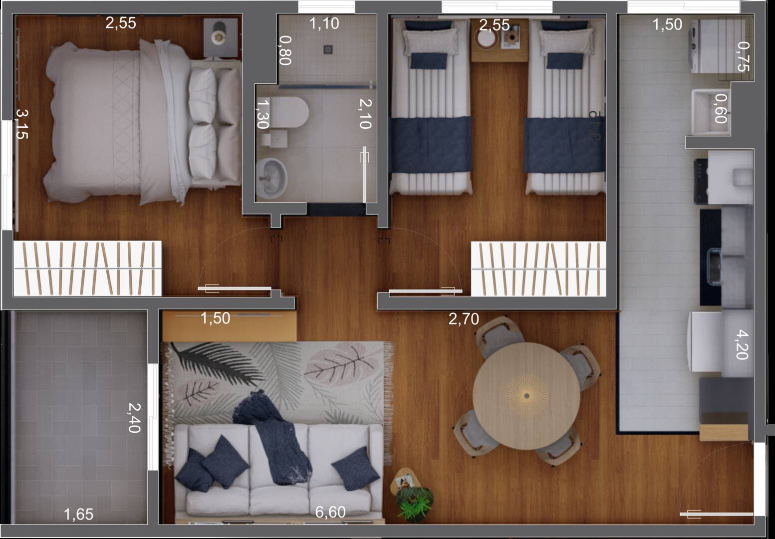 Apartamento, 2 quartos, 50 m² - Foto 15