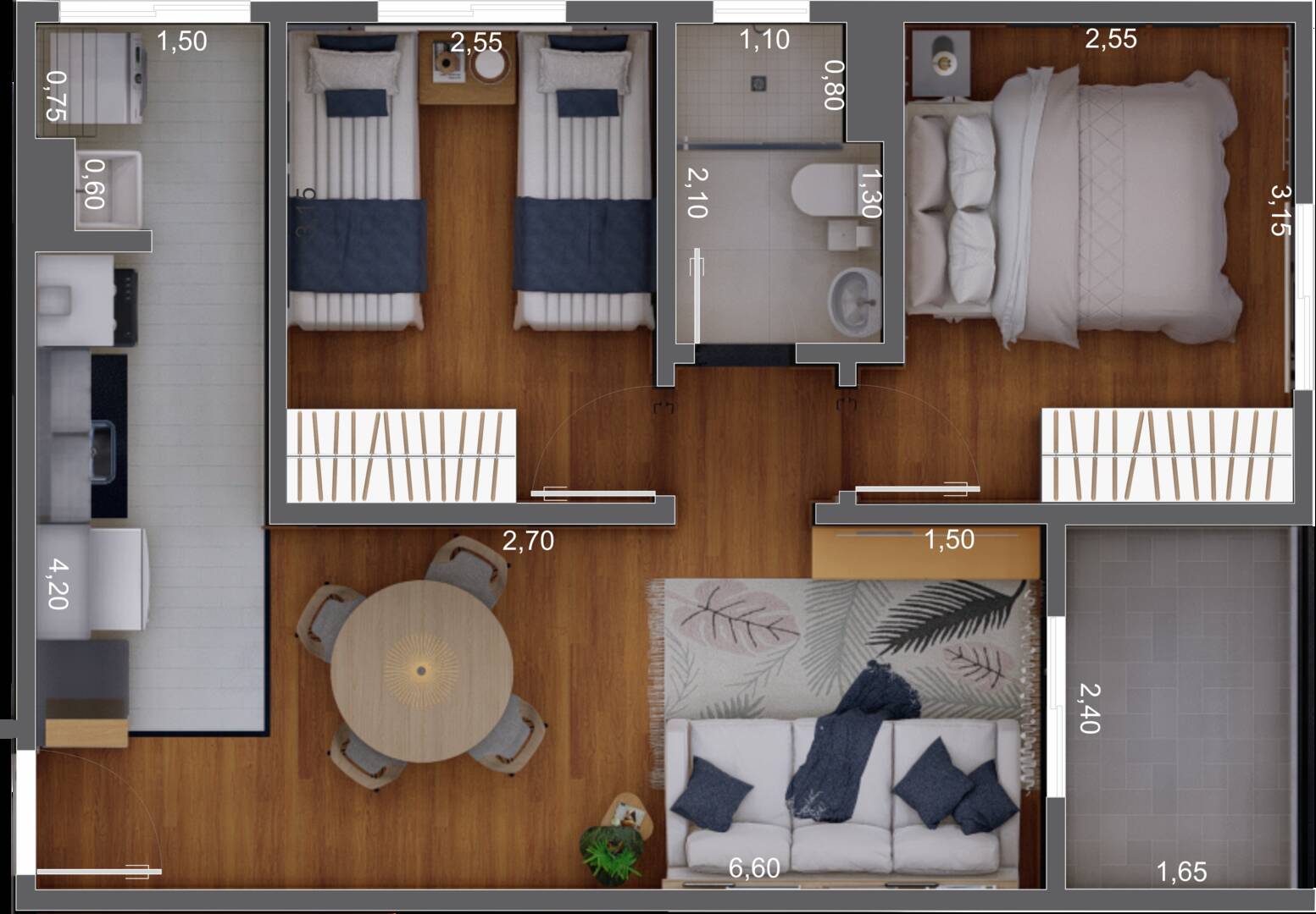 Apartamento, 2 quartos, 50 m² - Foto 17