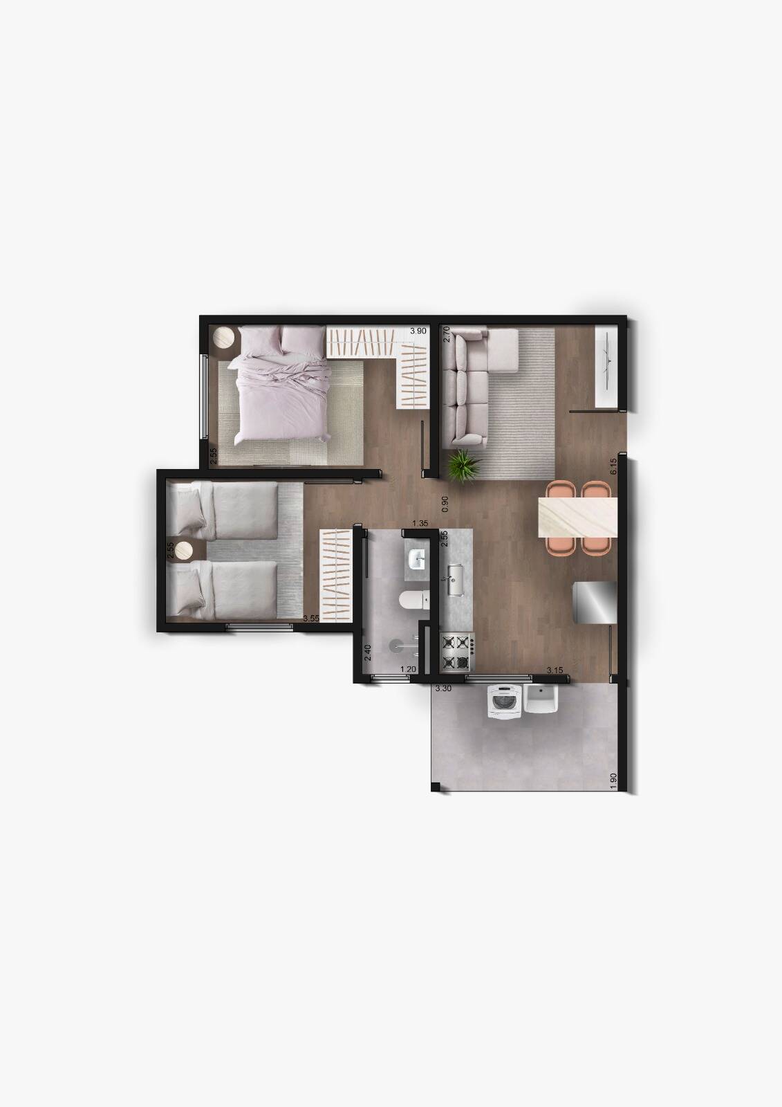 Apartamento, 2 quartos - Foto 11