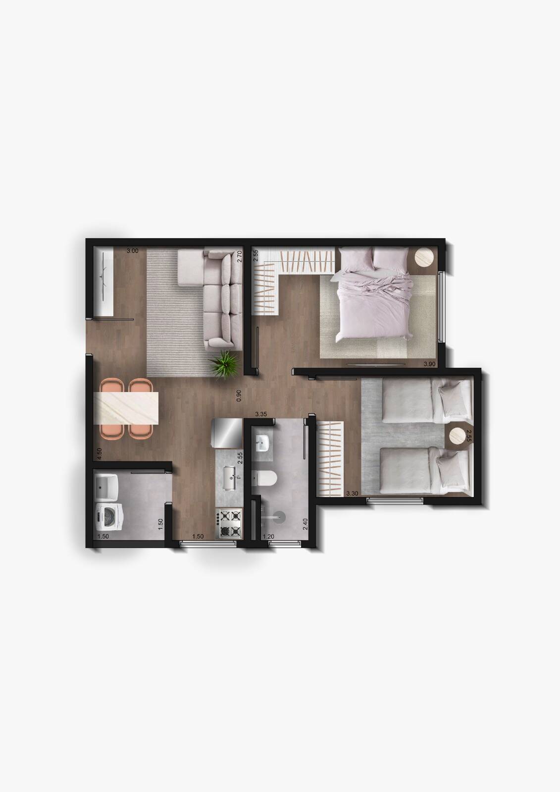 Apartamento, 2 quartos - Foto 9