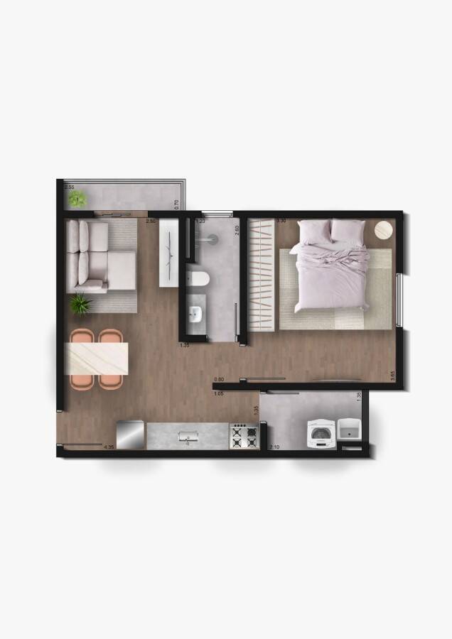 Apartamento, 2 quartos - Foto 6